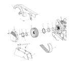 Drive train, front drive sprocket