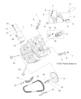 Engine, valves and camshaft