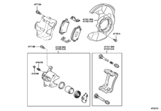 Front Disc Brake Caliper & Dust Cover
