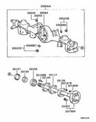 Rear axle housing & shaft
