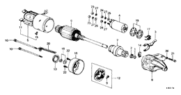 Starter motor component