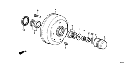 Front brake drum