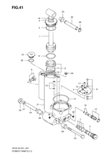 Система гидроподъема/наклона двигателя