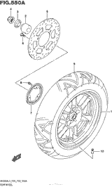 Rear Wheel (Uh200Al5 P28)