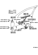 Front Door Window Regulator & Hinge