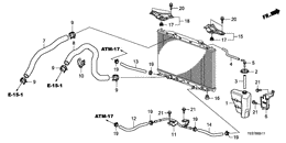 Radiator hose/reserve tan k