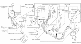 Power steering piping
