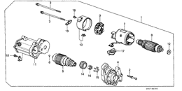 Starter motor component