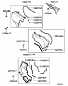 Cover,rear plate & oil pan