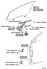 Front Door Window Regulator & Hinge