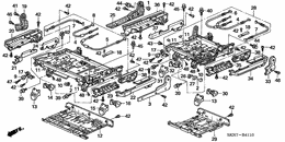Rear seat components