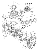 Crankcase and cylinder assembly
