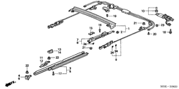 Roof slide components