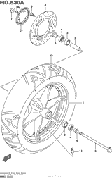 Переднее колесо (Uh200Al5 P28)