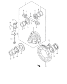 Diff gear and speed gear