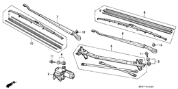 Front windshield wiper