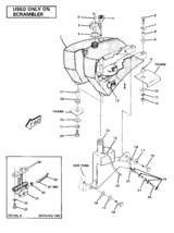 Fuel tank assembly-scrambler