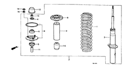 Front shock absorber