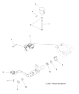 Brakes, brake pedal and rear master cylinder