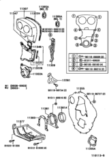 Timing Gear Cover & Rear End Plate