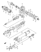 Secondary gear - propeller shaft