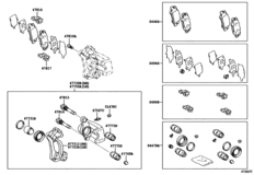 Rear Disc Brake Caliper & Dust Cover