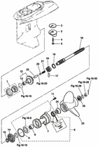 Gear case (propeller shaft) mwd50b2