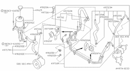 Power steering piping
