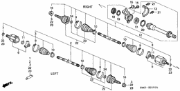 Front driveshaft/half sha ft