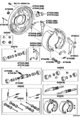 Rear Drum Brake Wheel Cylinder & Backing Plate