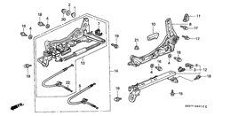 Front seat components