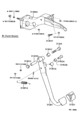 Clutch Pedal & Flexible Hose