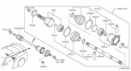Rear drive shaft