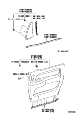 Rear Door Panel & Glass