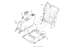 Rear Console And Floor Panel Assembly
