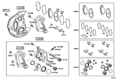 Front Disc Brake Caliper & Dust Cover