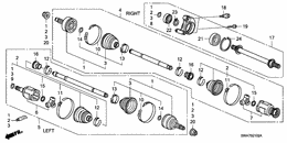 Front driveshaft/ half shaft