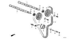 Camshaft/timing belt