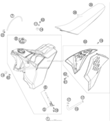 Tank, Seat, Cover