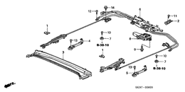 Roof slide components