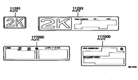 Caution Plate & Name Plate (Engine)