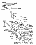 M/t floor shift linkage