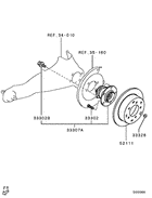 Rear axle hub & drum