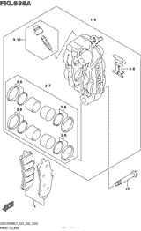 Передний тормозной суппорт (Gsx1300Ral7 E03)