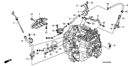 Oil level gauge/ atf pipe