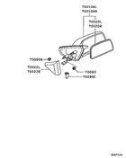 Outside rear view mirror