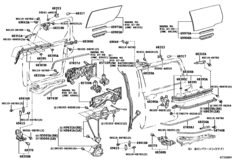 Rear Door Window Regulator & Hinge
