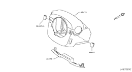 Steering column shell cover