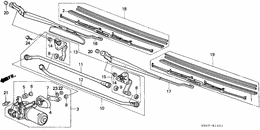 Front windshield wiper