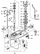 Gear case (drive shaft) md30/40/50b2